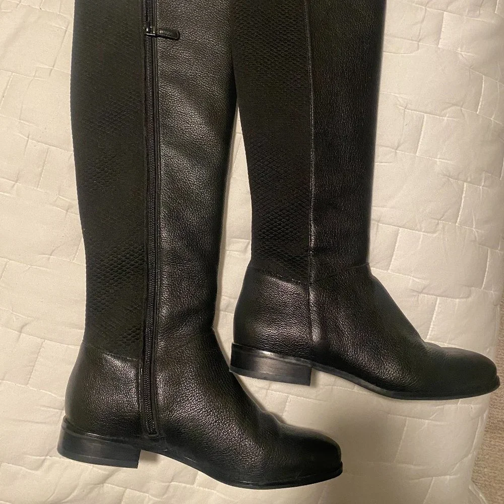 NEVER WORN! Cole Haan Duchess Over-The-Knee Black Leather Boots
